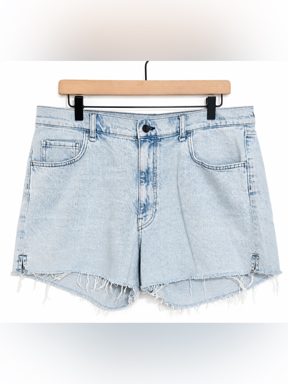 Rag & Bone Retro Cut Off Denim Shorts Hatfield Light Wash Size 31
